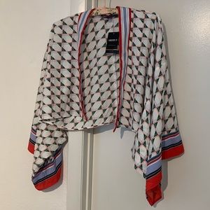Forever 21 Port Bleu Collection Geometric Kimono Women’s Size Small NWT